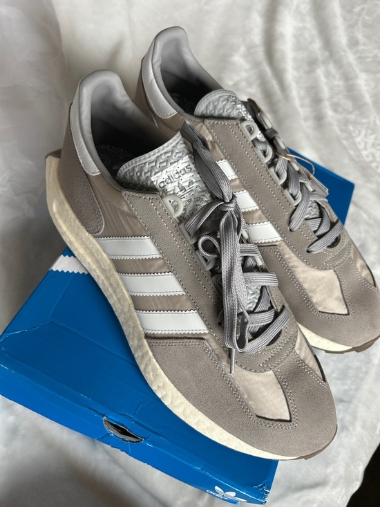 adidas Other - adidas Men’s Taupe and White Classic Runner Sneakers